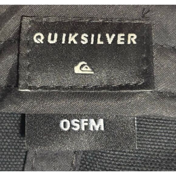 Quiksilver Outdoor Fishing Hunting Cap Hat Adult Mens Black Adjustable - Picture 8 of 8
